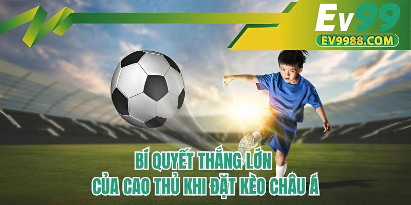 Bí quyết thắng lớn của cao thủ khi đặt kèo châu Á